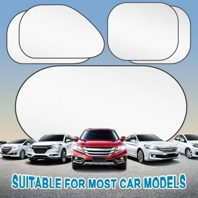 For Toyota 5pcs Car Side Window Sun Shade Blocker & Rear Window Sunshade Shield Foto 1 de 4