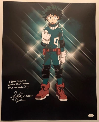 Justin Briner Signed Autographed 16x20 Photo DEKU My Hero Academia JSA COA 6 Cover