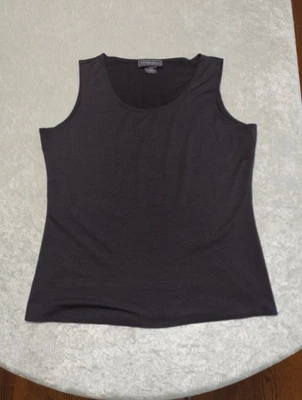 Elementz Womens Sleeveless Black Blouse Top Shirt Made in the U.S.A. Size S - Image 1 of 3