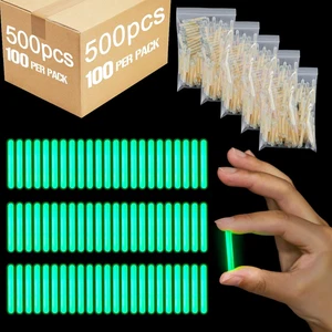 500 Pcs Fishing Glow Sticks Bulk for Bobbers Mini Glow Stick Rod Tip for Fishing - Picture 1 of 12