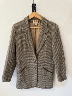 Rare 1987 Vintage Banana Republic Donegal Tweed Blazer Brown/Multi  Women’s 8 - Image 1 of 4