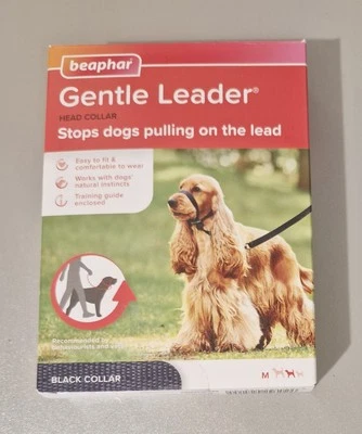 Collar de cabeza Beaphar Gentle Leader para perros. Evita tirar. Negro. Mediano Foto 1 de 2