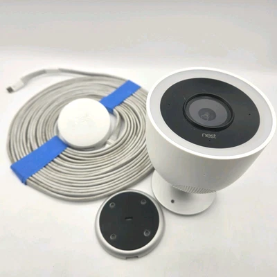 Google Nest Cam IQ Outdoor 1080p HD Smart Security Camera – White, Tested - Image 1 of 4