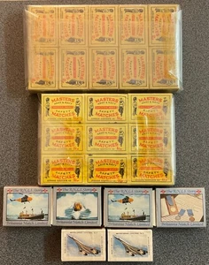 GROUP OF 25 X HIGHLY COLLECTABLE MATCH BOXES.MASTERS,R.N.L.I,CONCORDE.ALL EMPTY - Picture 1 of 5