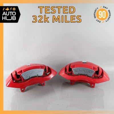 03-18 Bentley Continental GTC GT Front Brake Calipers Left & Right Set OEM 32k - Image 1 of 4