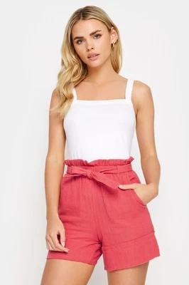 PixieGirl Petite Women's Cheesecloth Tie waist Shorts - Image 1 of 4