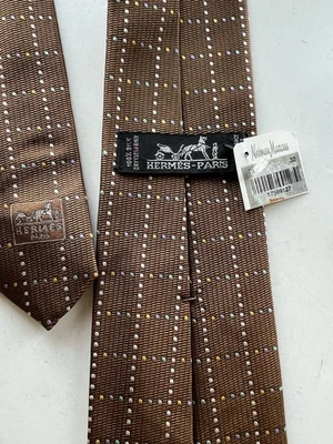 Corbata de seda tejida Hermes Foto 1 de 4