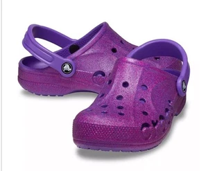 Crocs Baya Schuhe Damengröße 10 Glitzer lila Clogs Sandalen " - Bild 1 von 4