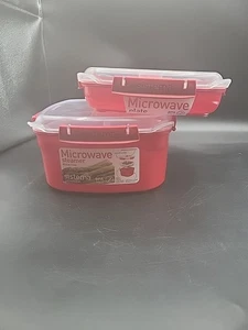 Sistema RED Microwave Food Steamer w/ Removable Basket 83.5 oz & 29.75 BPA FREE - Picture 1 of 13