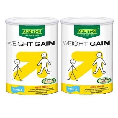 2 X Appeton Ganancia de Peso Polvo 900g Vainilla para Adultos Aumentar Peso y Energía Foto 1 de 3