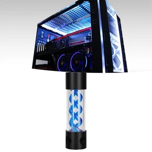 Water Cooling Reservoir 200mm/7.9in Length G1/4in Thread 50mm/2.0in Diameter NEW - Zdjęcie 1 z 12