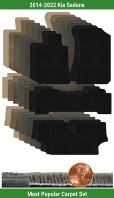 Lloyd Custom Ultimat коврик комплект для 2014-2022 Kia Sedona (4 штуки) #V7I - Изображение 1 из 4