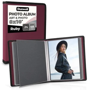 Fotoalbum 8x10 Rubin mit schwarzem Montagepapier 8 x 10 Foto & Kunstmappe... - Bild 1 von 8