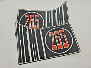 VALIANT CHARGER R/T 265 REAR Q DECAL SCREEN PRINTED AS PER FACTORY SET OF 2 - Picture 1 of 1