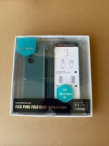 Nillkin Galaxy Z Fold 5 Case with S Pen - Liquid Silicone - Green - New - Picture 1 of 5
