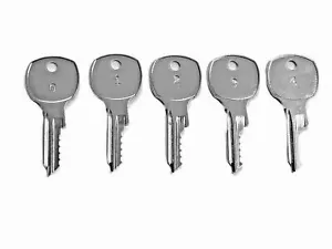 1 National Cabinet Lock Space & Depth Keys 5 Cut 1646 D4300 NTC145D Key Blank - Picture 1 of 9