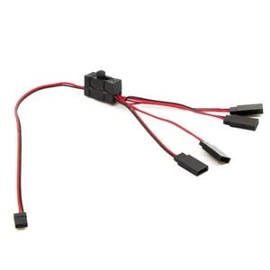 4-Way Wire LED Light ON/OFF Switch Y Cable for 1/10 SCX10 TRX-4 RC Crawler Car - Picture 1 of 7
