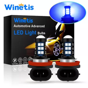 WINETIS H11 H8 H16 H9 30SMD LED Fog Light Driving Bulbs Pure Blue Projecotr DRL - Picture 1 of 8