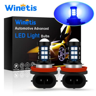 WINETIS H11 H8 H16 H9 30SMD LED Fog Light Driving Bulbs Pure Blue Projecotr DRL - Image 1 of 4