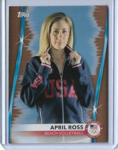 RARE 2020 TOPPS OLYMPICS APRIL ROSS BRONZE CARD #42 ~ USA VOLLEYBALL 2021 ~ QTY - Picture 1 of 2