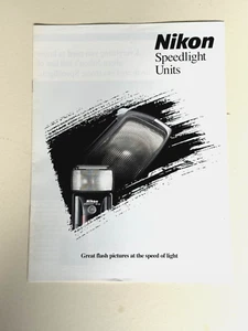 Nikon Speedlight Geräte, A4 Produktprospekt. 1997 - Bild 1 von 1
