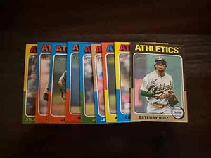 2024 Topps Heritage MINI Oakland Athletics Base Team Set of (9)  Ruiz Rooker - Picture 1 of 1
