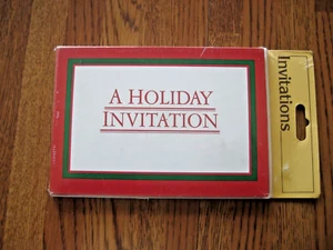 A Holiday Invitation Note Cards & Envelopes Pk of 8 NIP - Picture 1 of 3