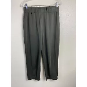 Lou & Grey Jersey Stretch Crop Sweatpants size Small Modal Blend Green Pull on - Picture 1 of 13