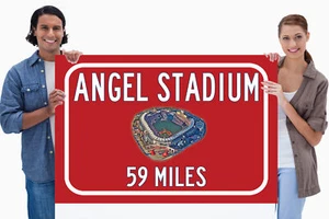 Los Angeles Angels Angels Stadium - Miles to Stadium Highway Straßenschild Customiz - Bild 1 von 11