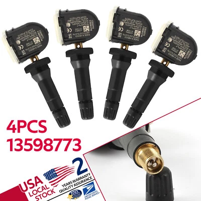 Sensor de monitoreo de presión de neumáticos 4 piezas para ajuste automático GMC Sierra 3500HD 2015-2017 Foto 1 de 4