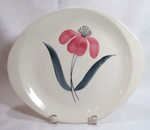 Stetson USA Mid Century Hand Painted Dinnerware Pink Floral Cake Plate - Picture 1 of 6