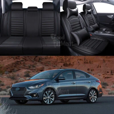 For Hyundai Accent 2017-2022 Car Seat Covers 5 Seats Cushion Full Set Front Rear - Изображение 1 из 4