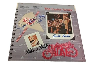 The Carter Family (3) June C. Cash, Helen & Anita Signed Album Cover W Vinyl  - Picture 1 of 6