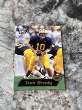 Tom Brady Press Pass 2000 Rookie Card #37 Michigan Wolverines Patriots GOAT