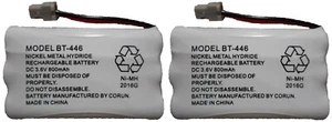 Uniden BT-446 BT-1004 BT-1005 BT-504 Rechargeable Cordless Telephone Battery 2PK - Picture 1 of 4