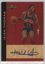 2008-09 Topps Hardwood Signatures Redwood Wood /5 Isiah Thomas #HS-IT Auto HOF
