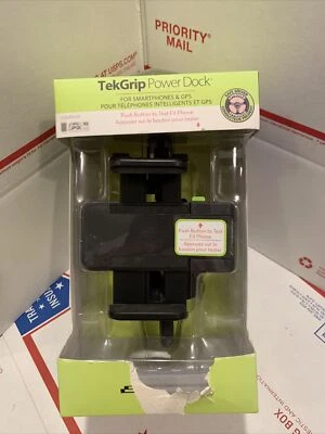 Soporte de teléfono Bracketron Universal TekGrip 12V Power Dock Mount dos cargas USB Foto 1 de 3