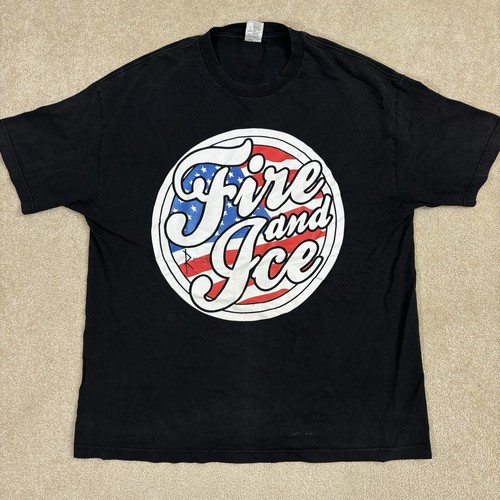 Vintage Fire and Ice Reaper Records T Shirt Mens XL Hardcore Band