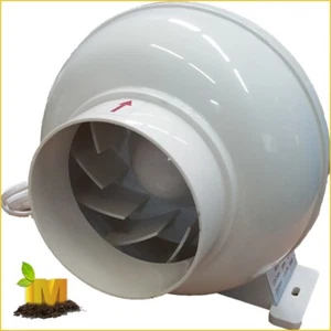 4" 100mm Inline Ventilation Exhaust Fan Blower Extractor Hydroponics Grow Room - Picture 1 of 3