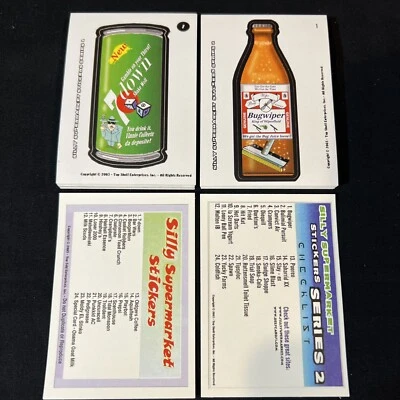 2003 Silly Supermarket 1st & 2nd Series Complete Sets Like Wacky Packages Rare - Image 1 of 4