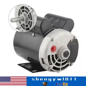 2 PS SPL Kompressor Duty Elektromotor 3450 U/min 56 Rahmen 5/8" Welle 115/230V - Bild 1 von 11