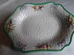 Captivating Falcon Ware platter. 1930's hand painted. Very textural. - Picture 1 of 4