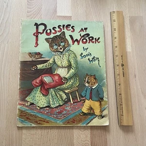 Louis Wain - Pussies bei der Arbeit - Anthropomorphe Katzen Vater Tuck Buch 6364 selten - Bild 1 von 8