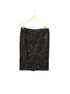 Donna Karan Collection Skirt Size UK 16 Black Bronze Metallic Alpaca Blend - Picture 1 of 8