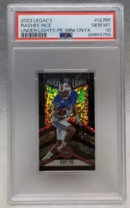 Tarjeta de novato Legacy Rashee Rice Under The Lights Mini Onyx 2023 1/5 PSA 10 - Imagen 1 de 3
