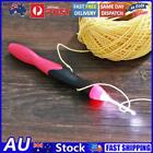 9 in 1 USB Light Up Crochet Hooks Knitting Needles LED Sewing Set Kit (Red)