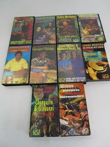 10 Vintage VHS Drum Anleitungsvideos Afro Brazilian Conga Bongo Jazz - Bild 1 von 9