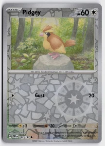 Pokemon Pidgey 162/197 Reverse Holo Common SV03: Obsidian Flames NM - Picture 1 of 2