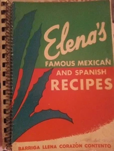 1944 Elena's Famous Mexican & Spanish Recipes Cookbook 4th Printing Spiral Bound - Picture 1 of 8