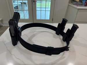 Safariland Competition Belt, (2) Mag Pouches and Holster - Fits Glock 19 Gen 3/4 - Picture 1 of 18